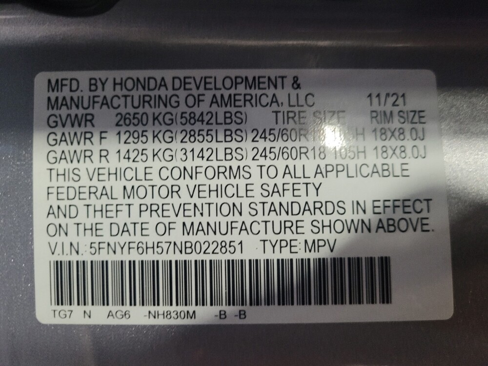 2022 Honda Pilot in Gainesville, FL 32609 - 18090198 33