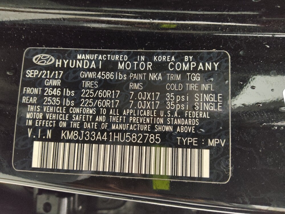 2017 Hyundai Tucson in Lakeland, FL 33815 - 18090207 33