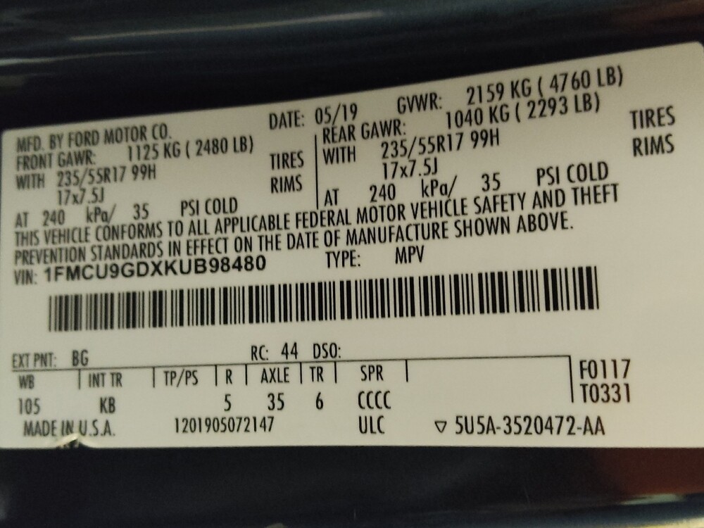 2019 Ford Escape in Charlotte, NC 28273 - 18090244 33