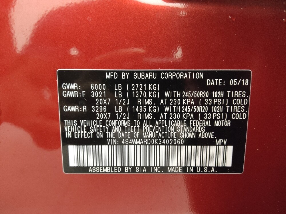 2019 Subaru Ascent in Lakeland, FL 33815 - 18090274 33