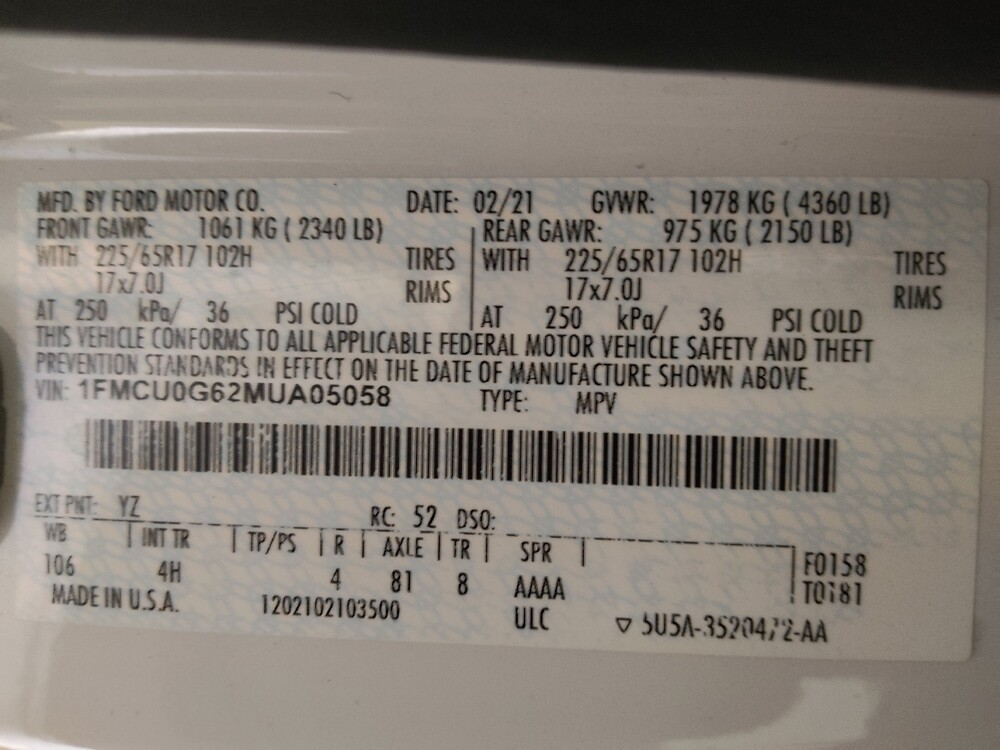 2021 Ford Escape in Corpus Christi, TX 78412 - 18090288 33