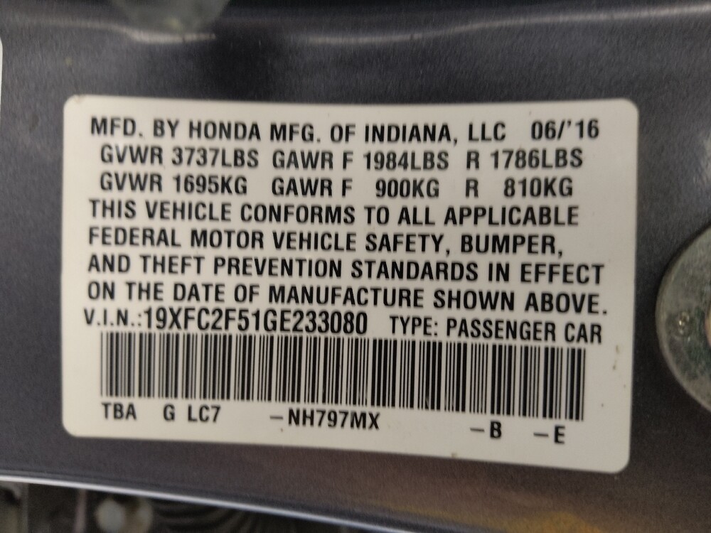 2016 Honda Civic in Topeka, KS 66611 - 18090297 33