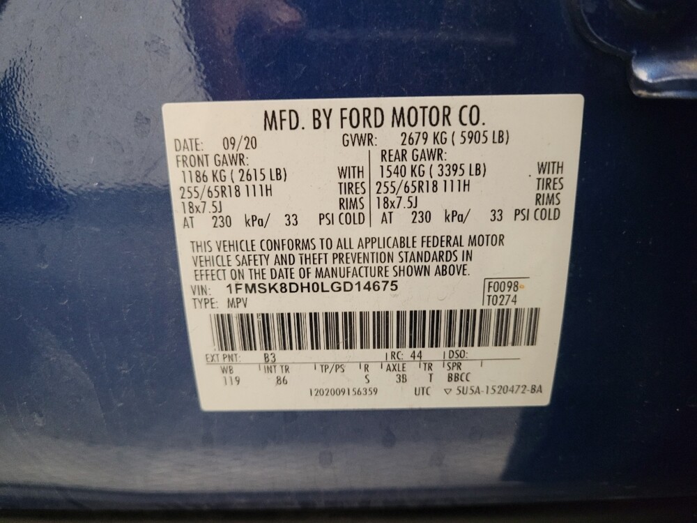 2020 Ford Explorer in Downey, CA 90241 - 18090371 33