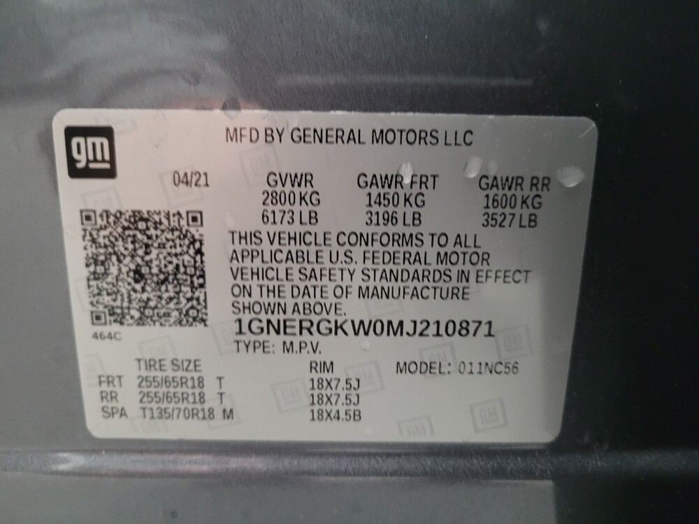 2021 Chevrolet Traverse in Downey, CA 90241 - 18090373 33