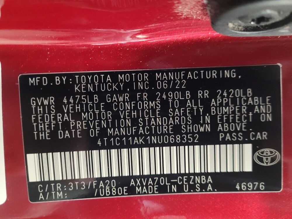 2022 Toyota Camry in Montclair, CA 91763 - 18090384 33