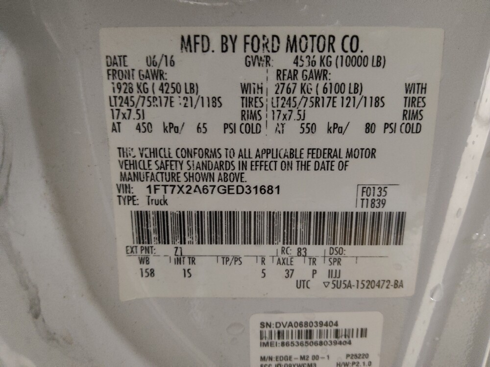 2016 Ford F250 in Morrow, GA 30260 - 18090404 33