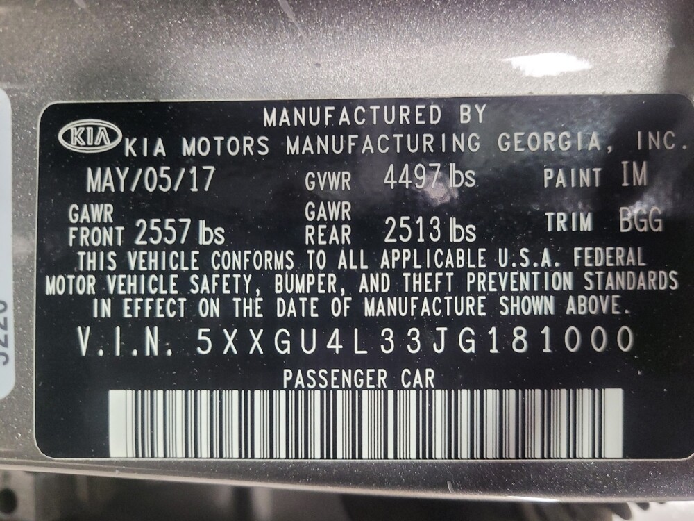 2018 Kia Optima in Union City, GA 30291 - 18090406 33