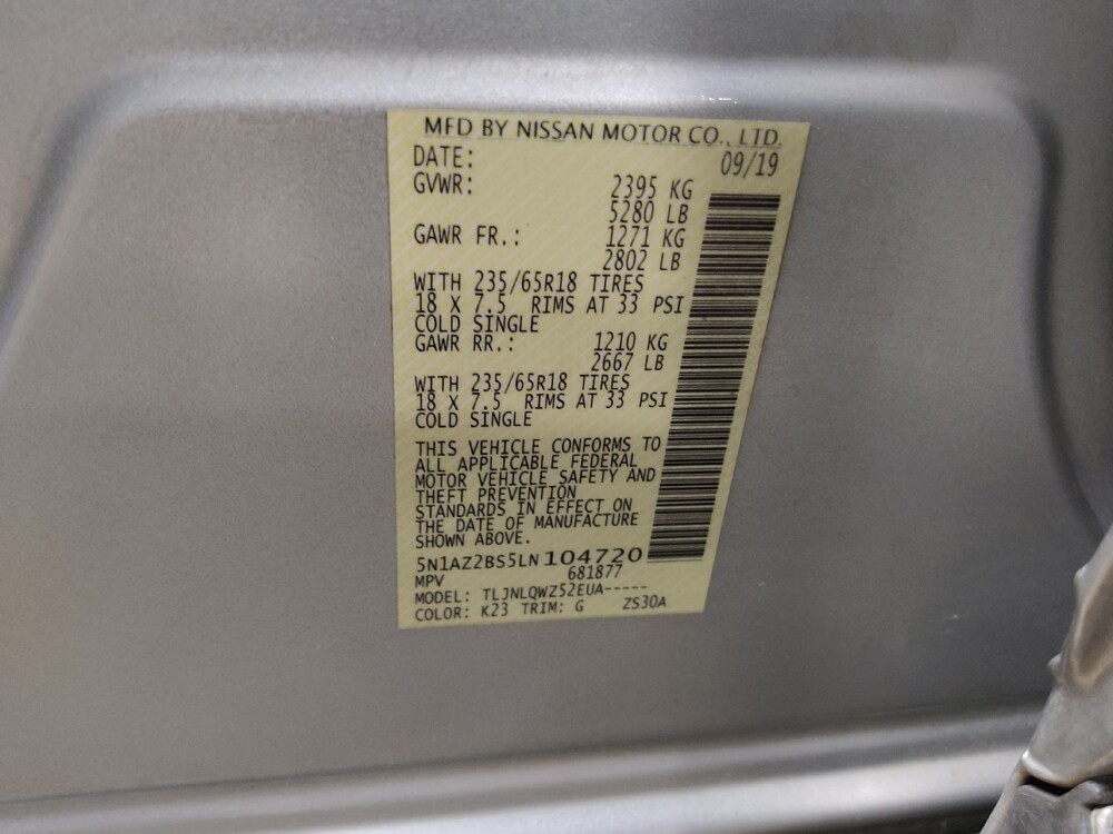 2020 Nissan Murano in Temple, TX 76502 - 18090423 33