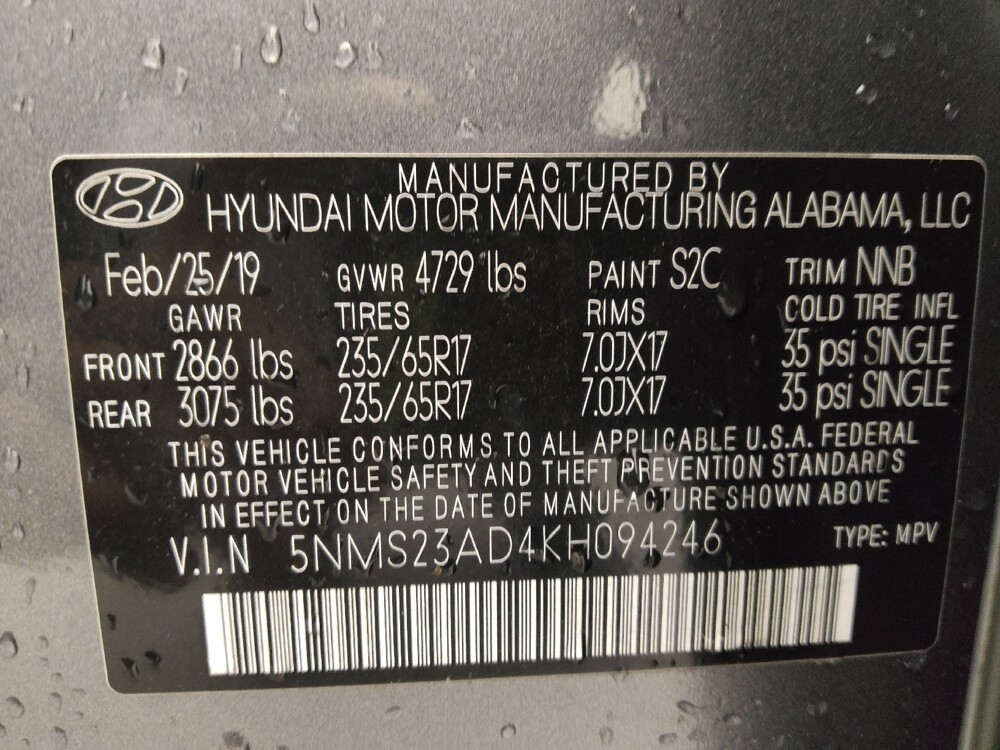 2019 Hyundai Santa Fe in Fort Myers, FL 33907 - 18090432 33