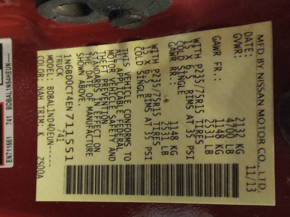 2014 Nissan Frontier in Wilmington, NC 28405 - 18090472 33