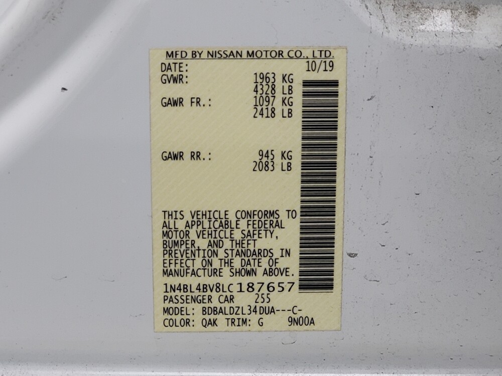 2020 Nissan Altima in Huntsville, AL 35816 - 18090482 33