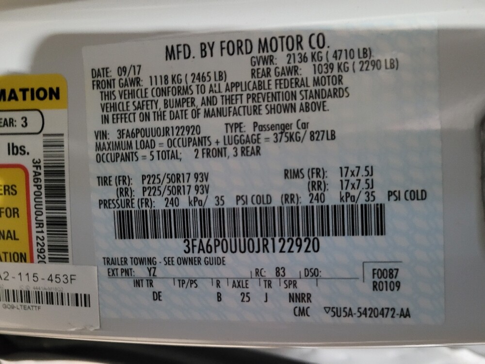 2018 Ford Fusion in New Castle, DE 19720 - 18090515 33