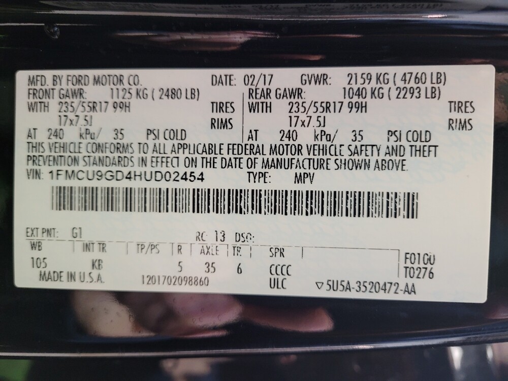 2017 Ford Escape in Fairfield, OH 45014 - 18090559 33