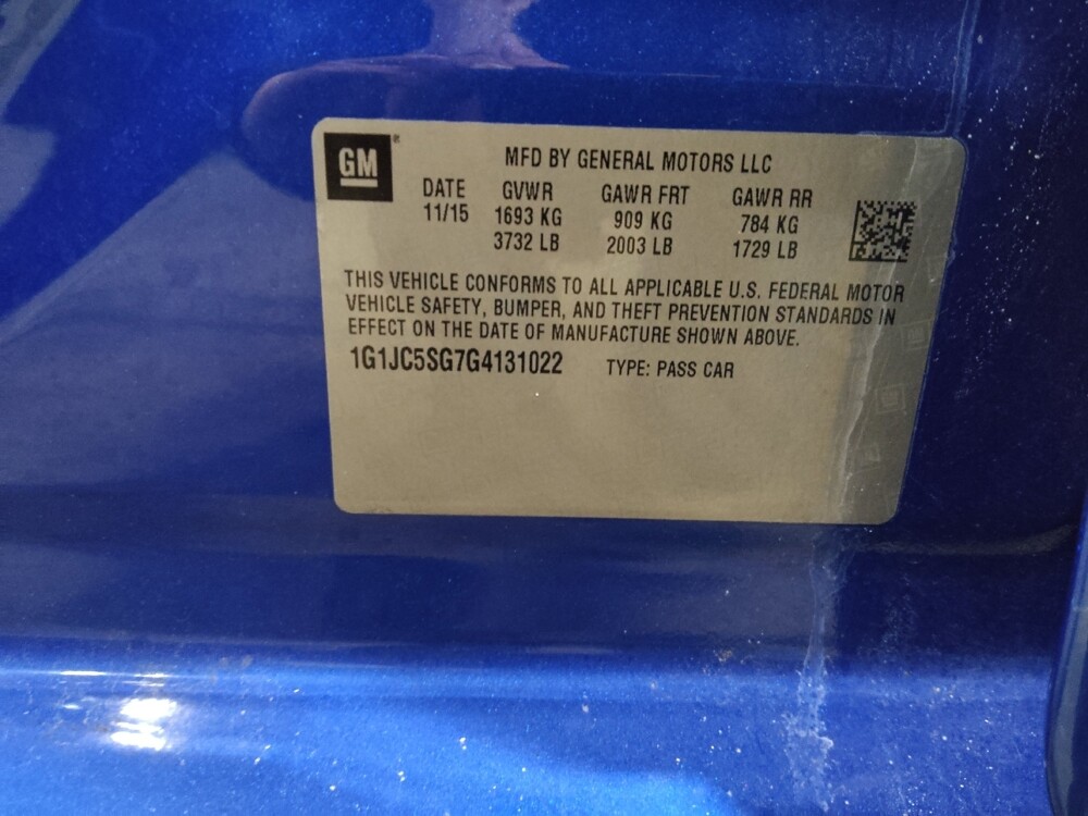 2016 Chevrolet Sonic in Temple Hills, MD 20746 - 18090584 33