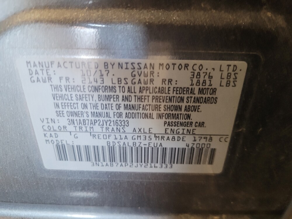 2018 Nissan Sentra in Glen Burnie, MD 21061 - 18090595 33