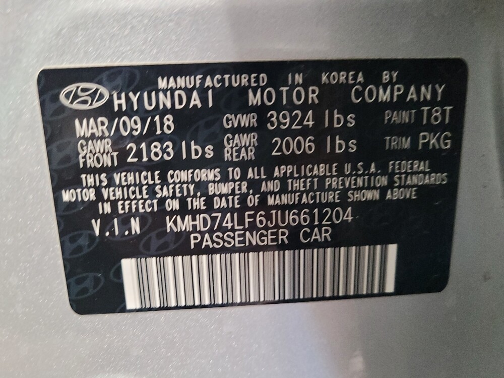 2018 Hyundai Elantra in Jacksonville, FL 32210 - 18090612 33