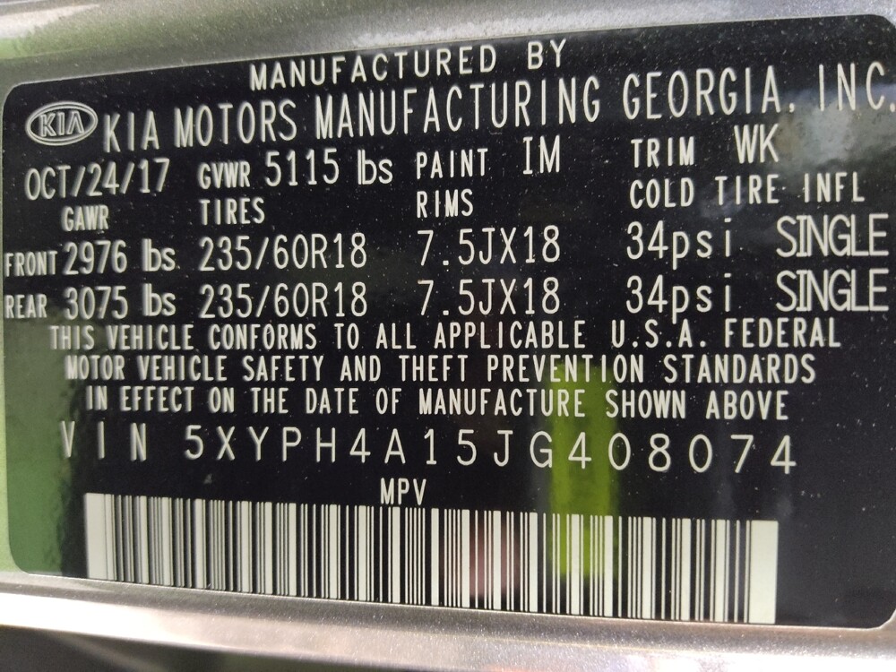 2018 Kia Sorento in Lakeland, FL 33815 - 18090625 33