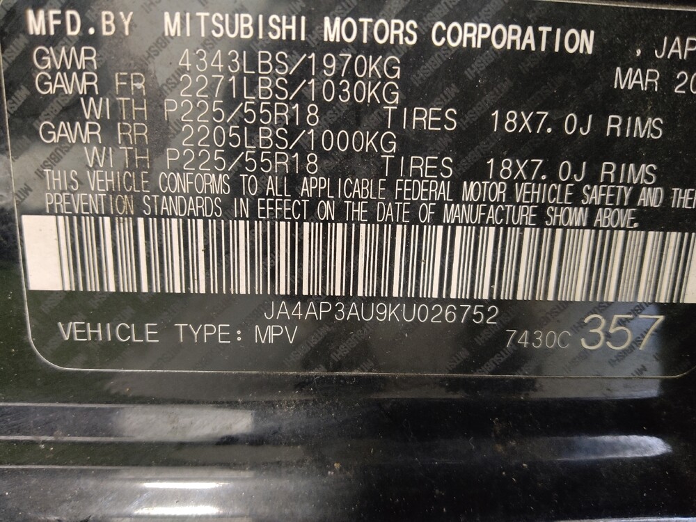 2019 Mitsubishi Outlander Sport in Columbus, GA 31909 - 18090654 33