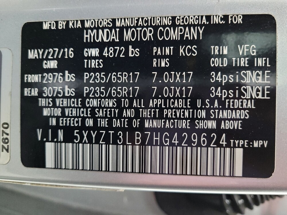 2017 Hyundai Santa Fe in Raleigh, NC 27604 - 18090657 33