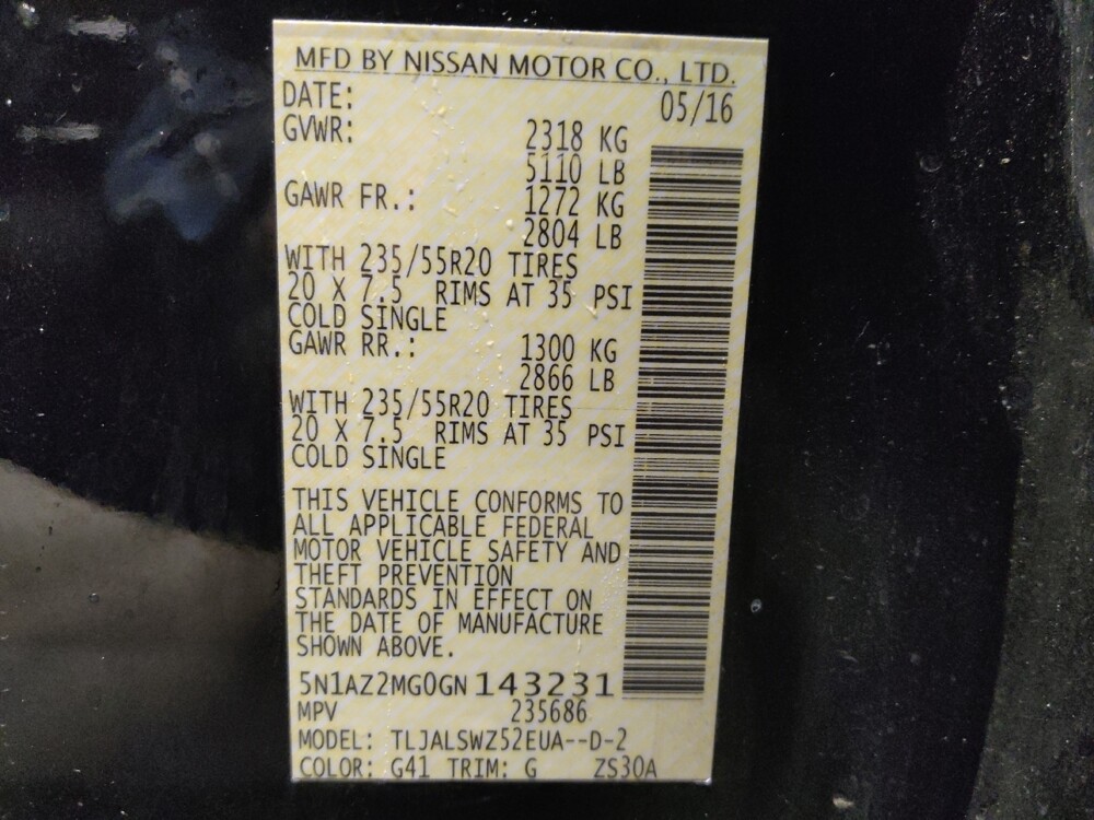 2016 Nissan Murano in Albuquerque, NM 87123 - 18090700 33