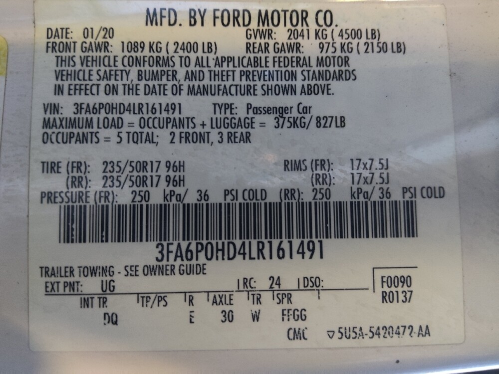 2020 Ford Fusion in Houston, TX 77060 - 18090705 33