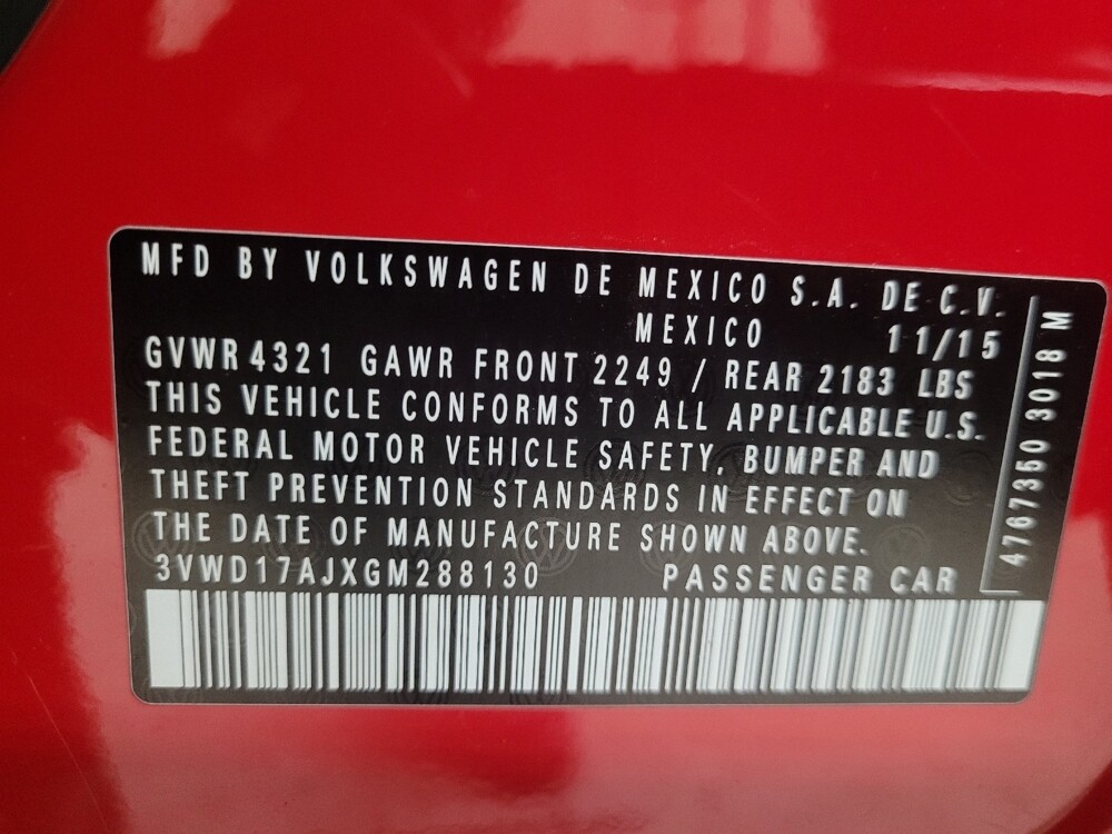 2016 Volkswagen Jetta in Marietta, GA 30062 - 18090709 33