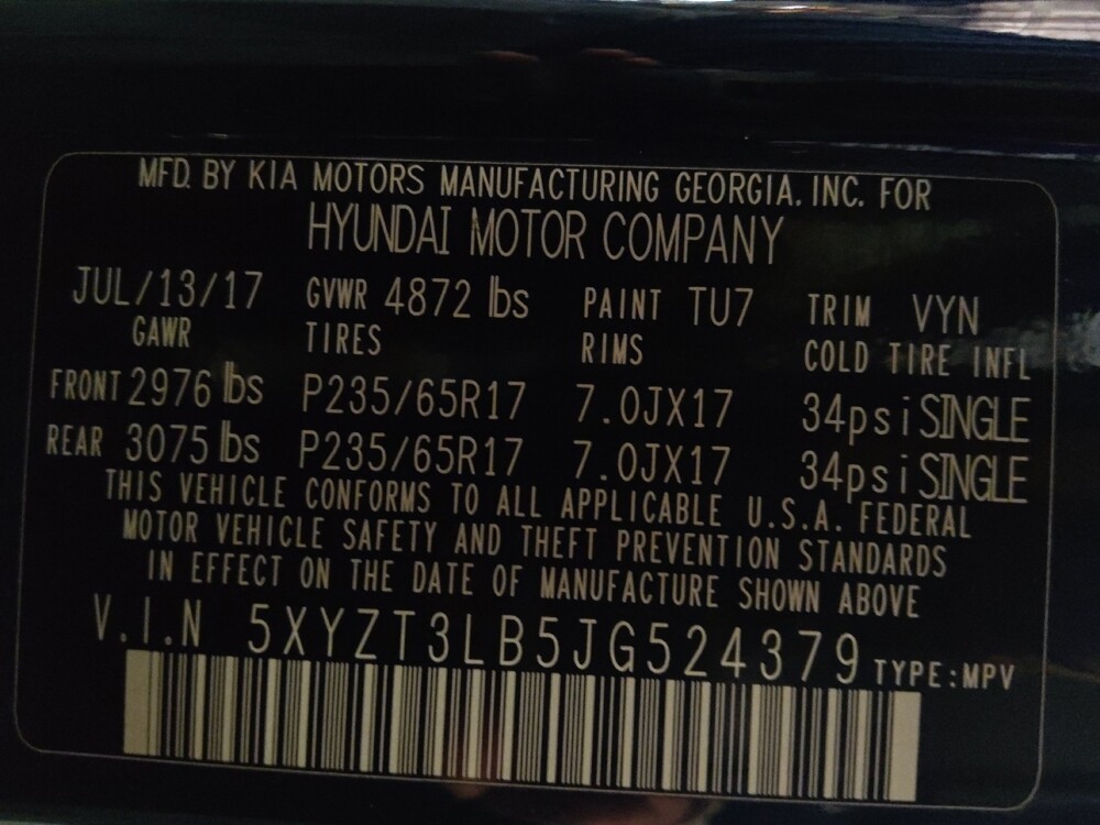 2018 Hyundai Santa Fe in West Palm Beach, FL 33409 - 18090732 33