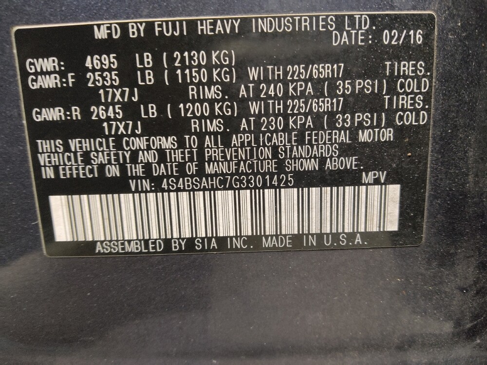 2016 Subaru Outback in Stone Mountain, GA 30083 - 18090747 33