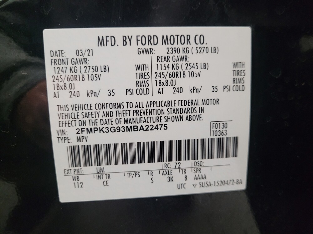 2021 Ford Edge in Downey, CA 90241 - 18090800 33