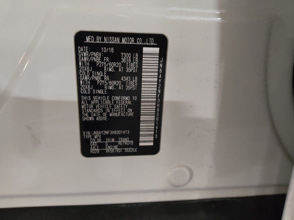 2017 Nissan Armada in Oklahoma City, OK 73139 - 18090834 33