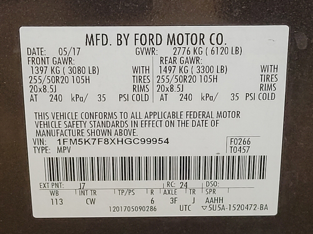 2017 Ford Explorer in Sanford, FL 32773 - 18090863 33