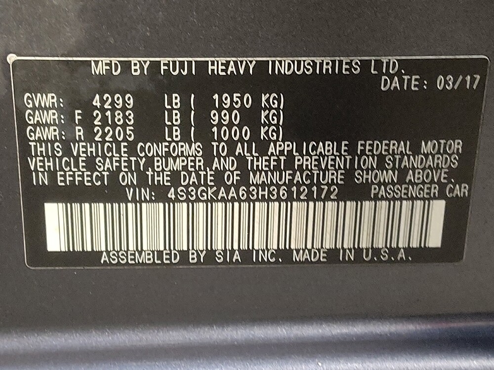 2017 Subaru Impreza in Charlotte, NC 28273 - 18090876 33