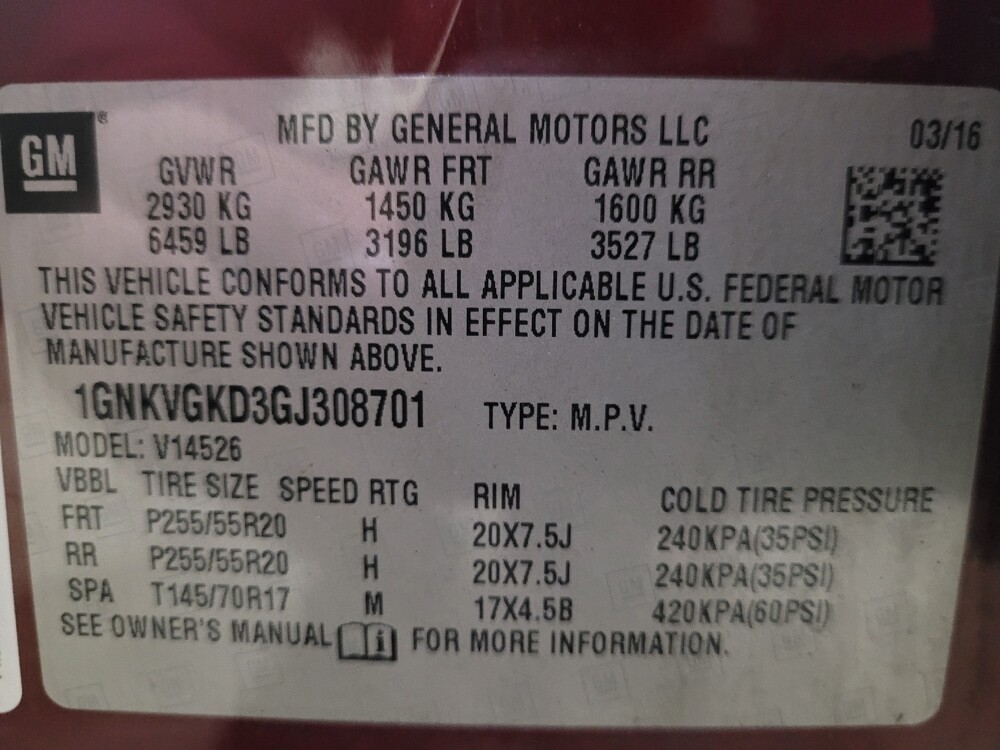 2016 Chevrolet Traverse in Owings Mills, MD 21117 - 18090894 33