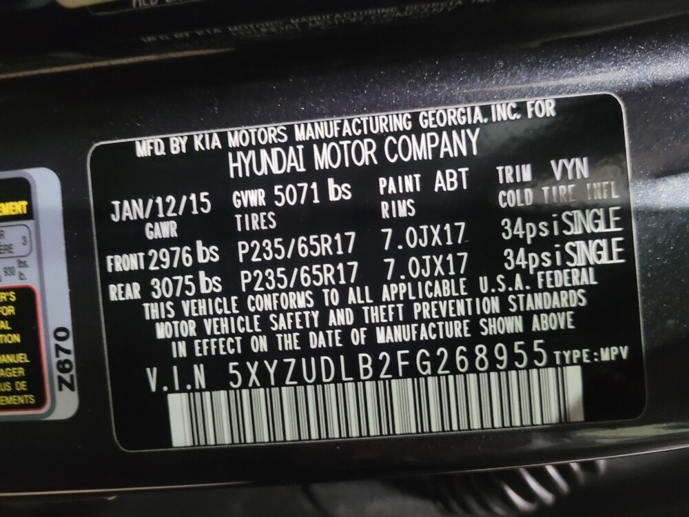 2015 Hyundai Santa Fe in Laurel, MD 20724 - 18090922 33