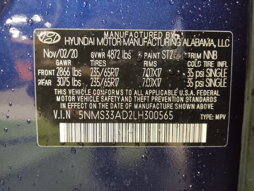 2020 Hyundai Santa Fe in Tallahassee, FL 32304 - 18090980 33