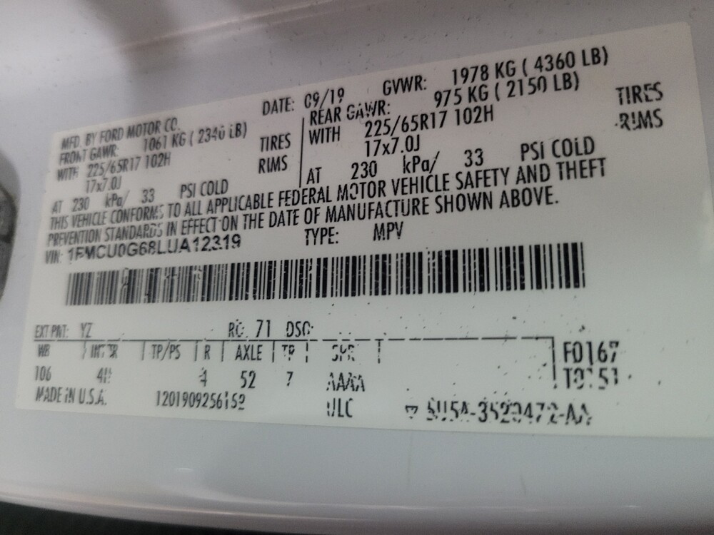 2020 Ford Escape in Conyers, GA 30094 - 18090990 33