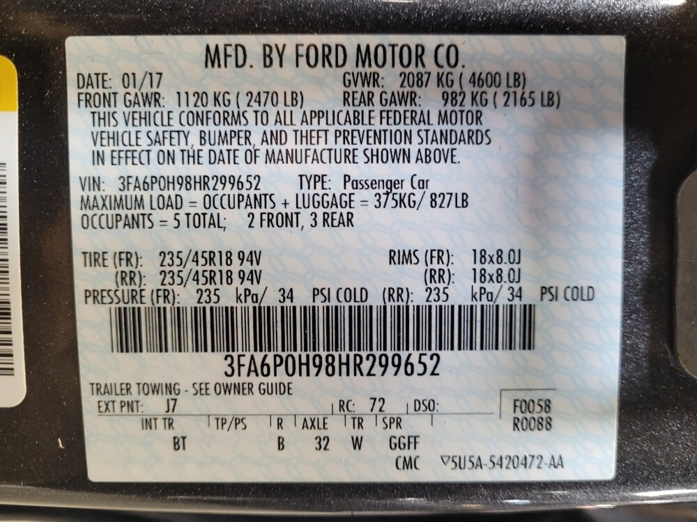 2017 Ford Fusion in Downey, CA 90241 - 18091006 33