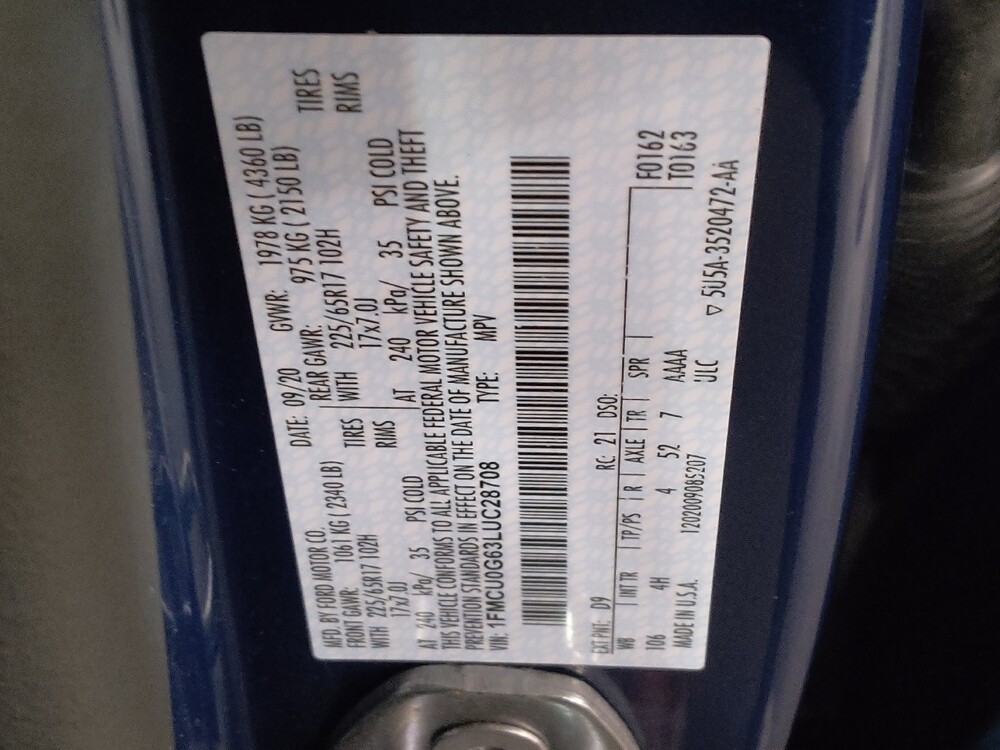 2020 Ford Escape in Fort Worth, TX 76116 - 18091012 33