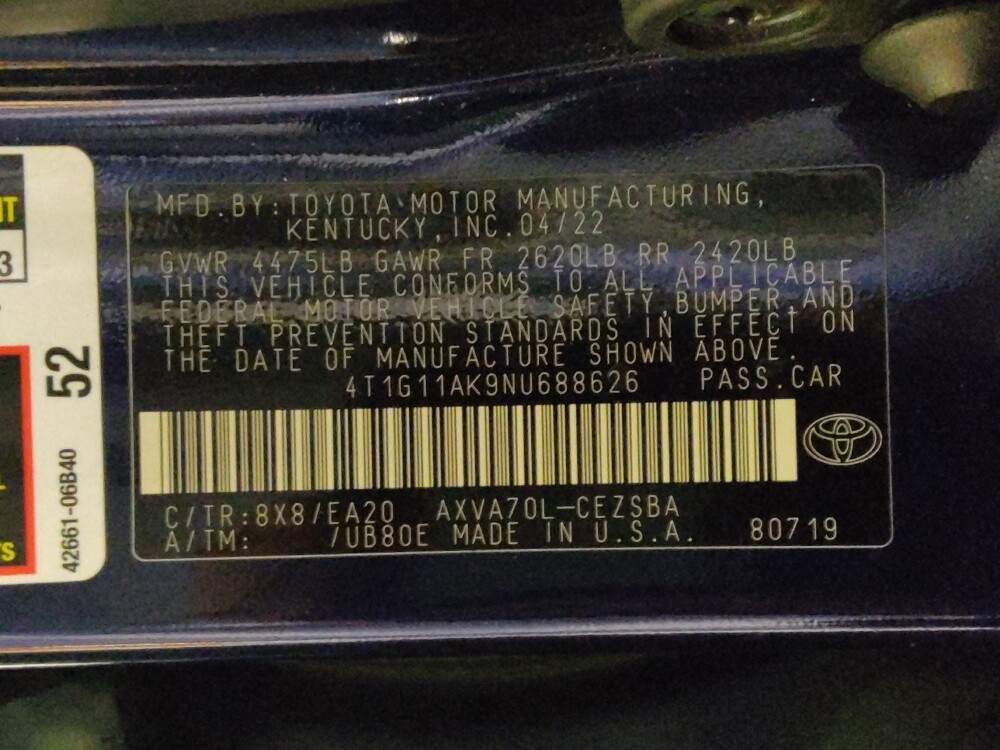 2022 Toyota Camry in Glendale, AZ 85301 - 18091031 33