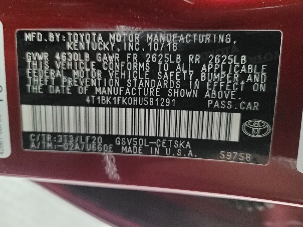 2017 Toyota Camry in Downey, CA 90241 - 18091048 33