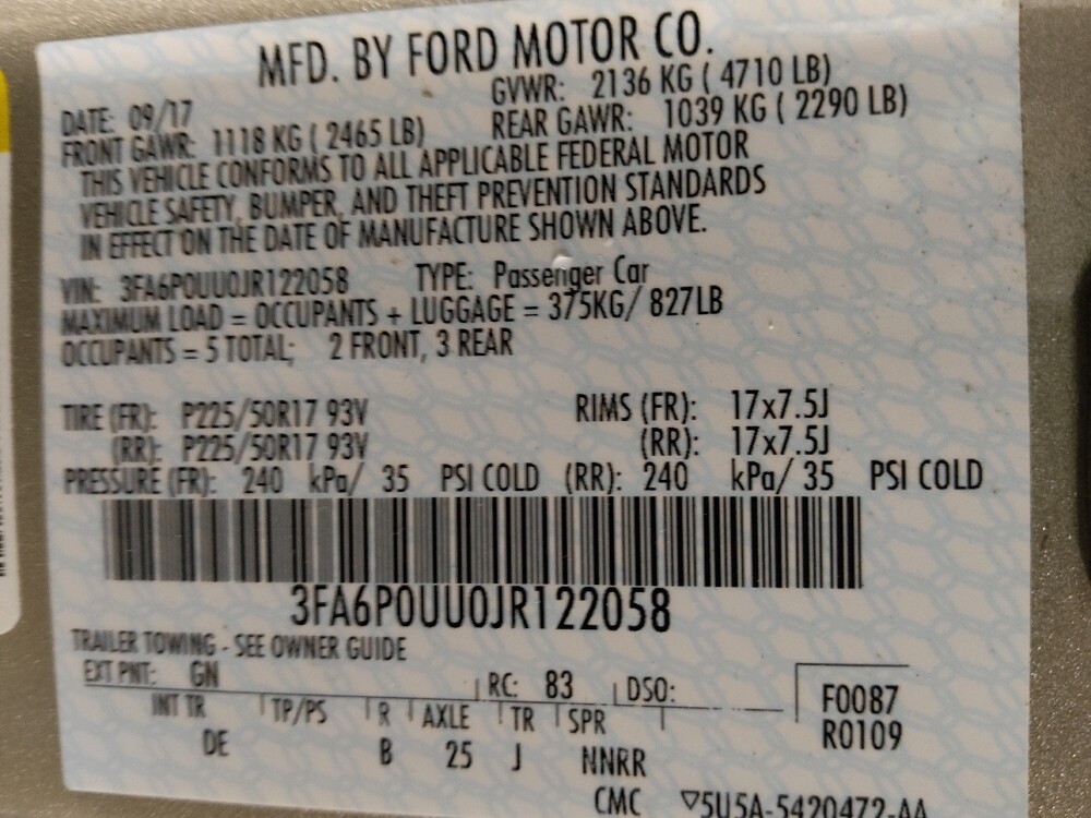 2018 Ford Fusion in Morrow, GA 30260 - 18091116 33