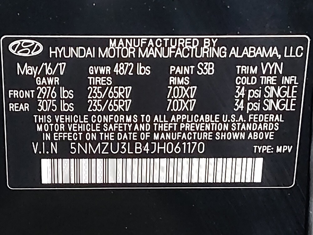 2018 Hyundai Santa Fe in Arlington, TX 76011 - 18091132 33