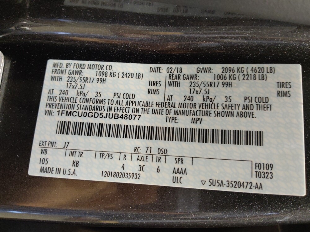 2018 Ford Escape in Mesa, AZ 85210 - 18091138 33