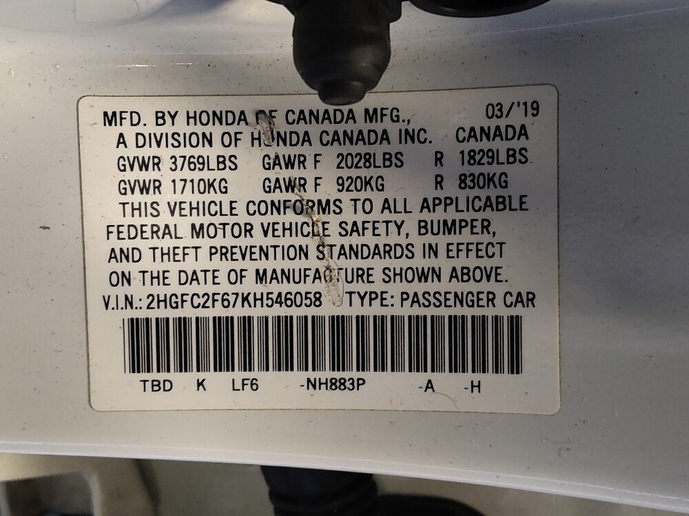 2019 Honda Civic in Phoenix, AZ 85015 - 18091176 33