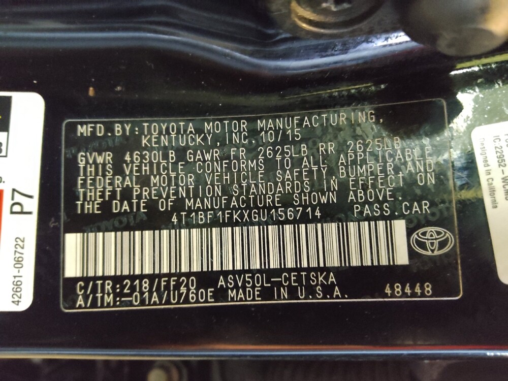 2016 Toyota Camry in Charlotte, NC 28213 - 18091190 33