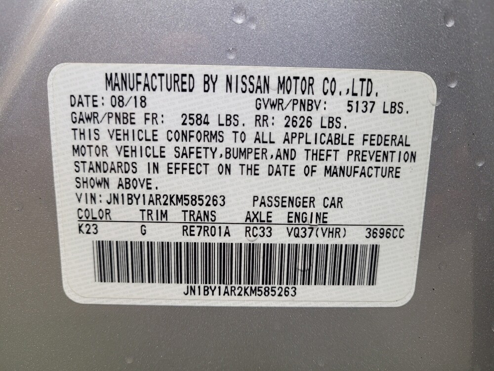 2019 INFINITI Q70 in Miamisburg, OH 45342 - 18091215 33