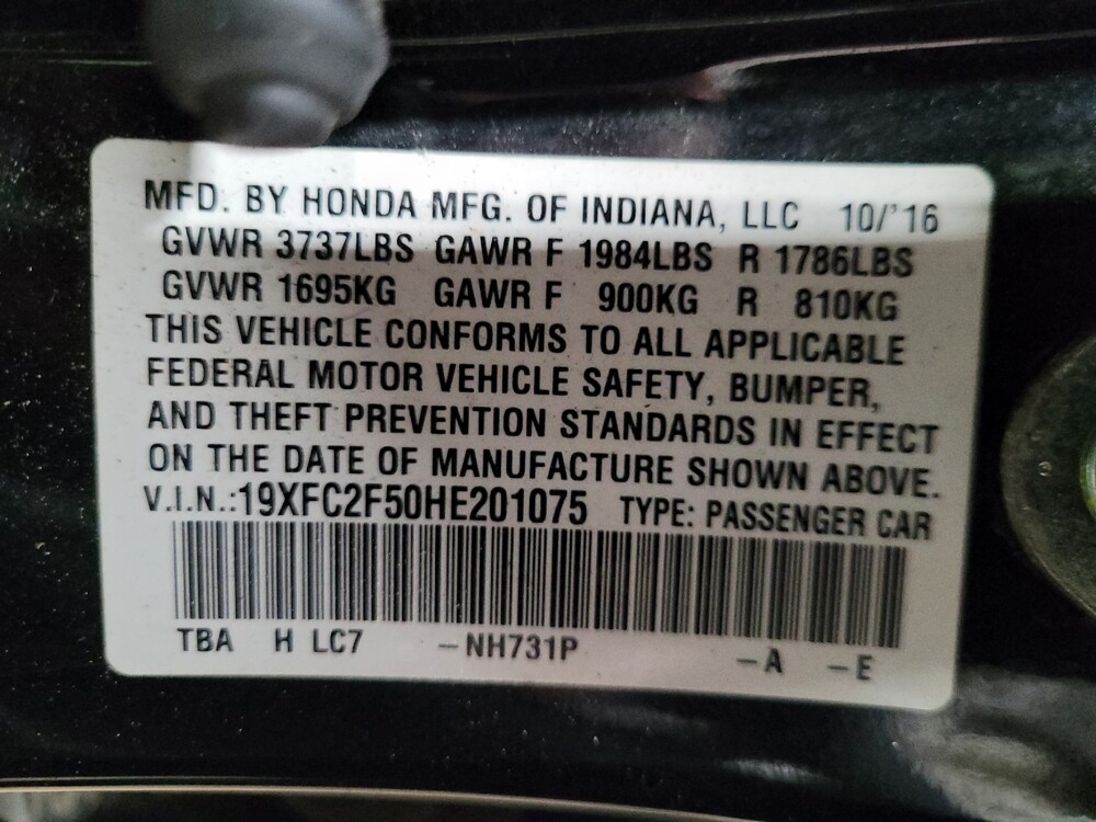 2017 Honda Civic in Owings Mills, MD 21117 - 18091225 33