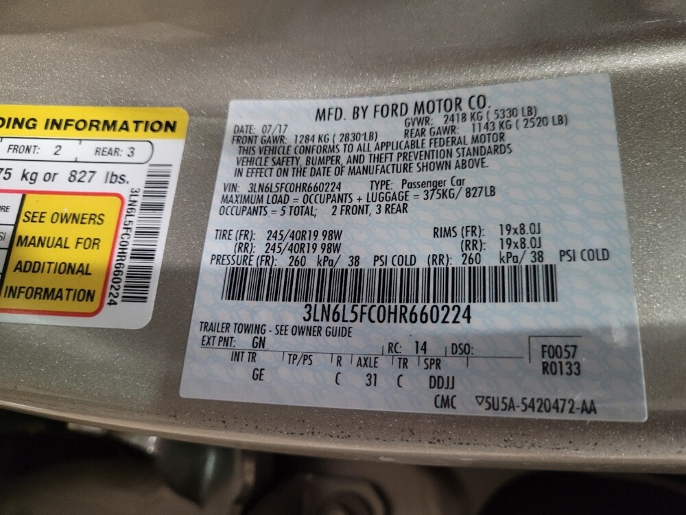 2017 Lincoln MKZ in Williamstown, NJ 8094 - 18091226 33