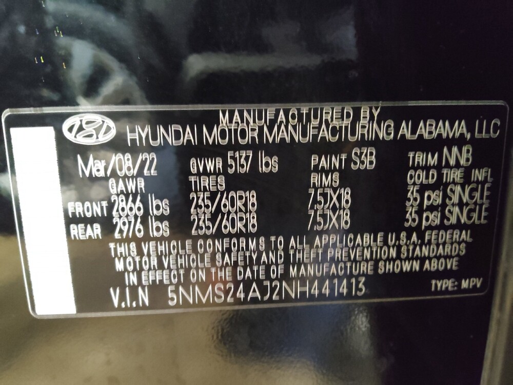 2022 Hyundai Santa Fe in Savannah, GA 31419 - 18091247 33