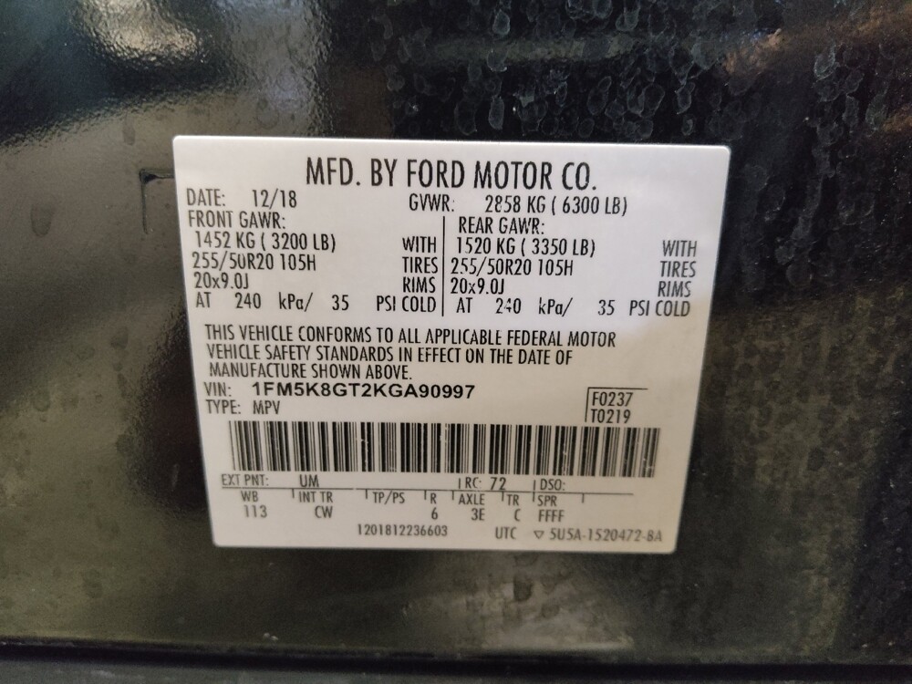 2019 Ford Explorer in Gainesville, FL 32609 - 18091252 33